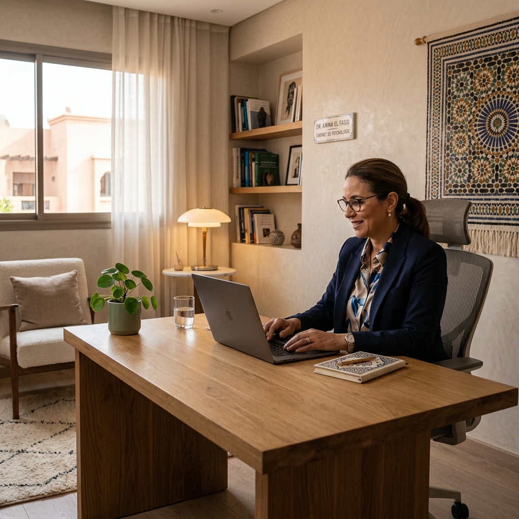 Psychologue clinicien TCC en consultation en ligne sécurisée au Maroc — Psymaghreb